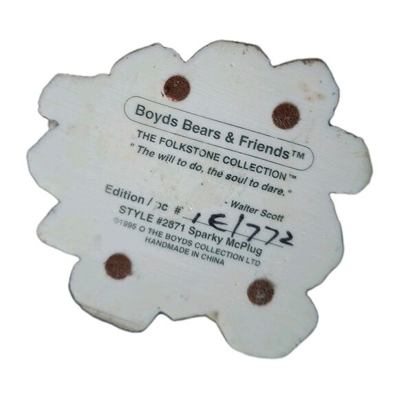 Boyd's Bears Figurine 2871 5E/2240 Sparky McPlug Collectible - Picture 5 of 6